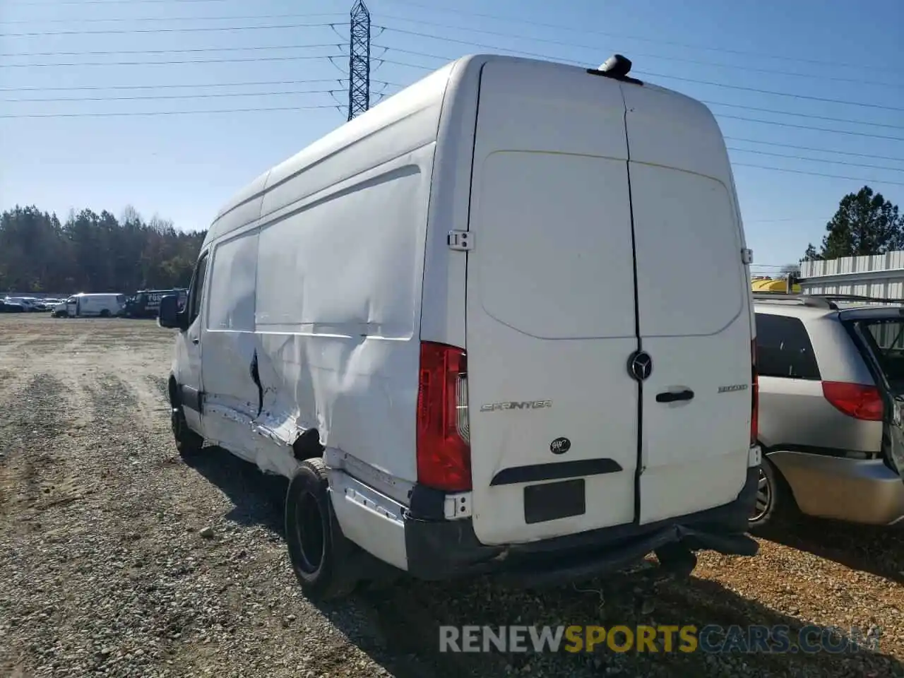 3 Фотография поврежденного автомобиля WD3PF4CC8KP046111 MERCEDES-BENZ SPRINTER 2019