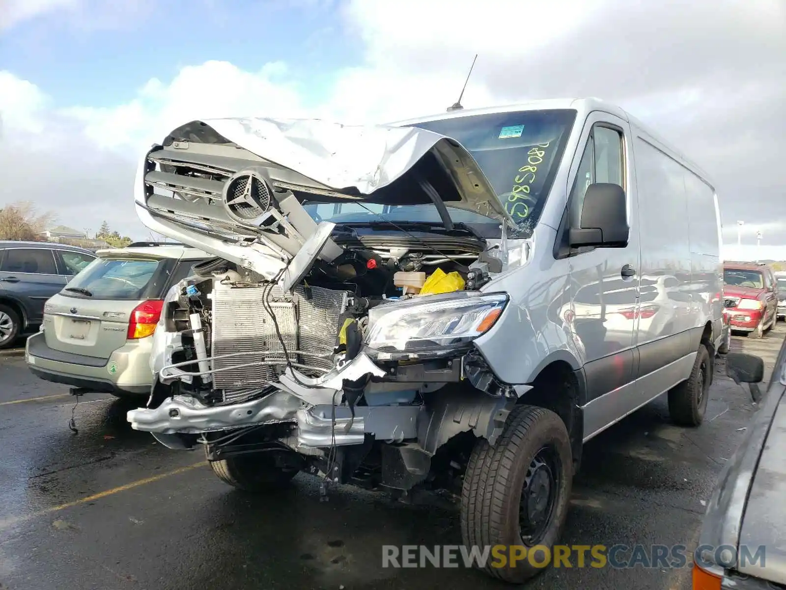 2 Photograph of a damaged car WD4FF0CD3KP179562 MERCEDES-BENZ SPRINTER 2019