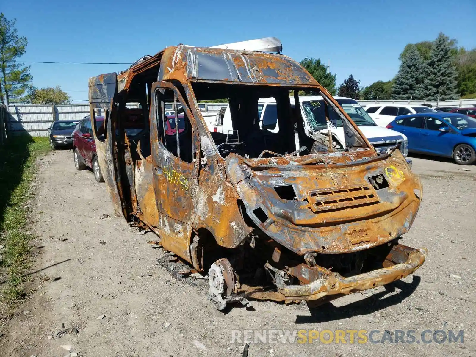 1 Photograph of a damaged car WD4FF0CD8KT007843 MERCEDES-BENZ SPRINTER 2019