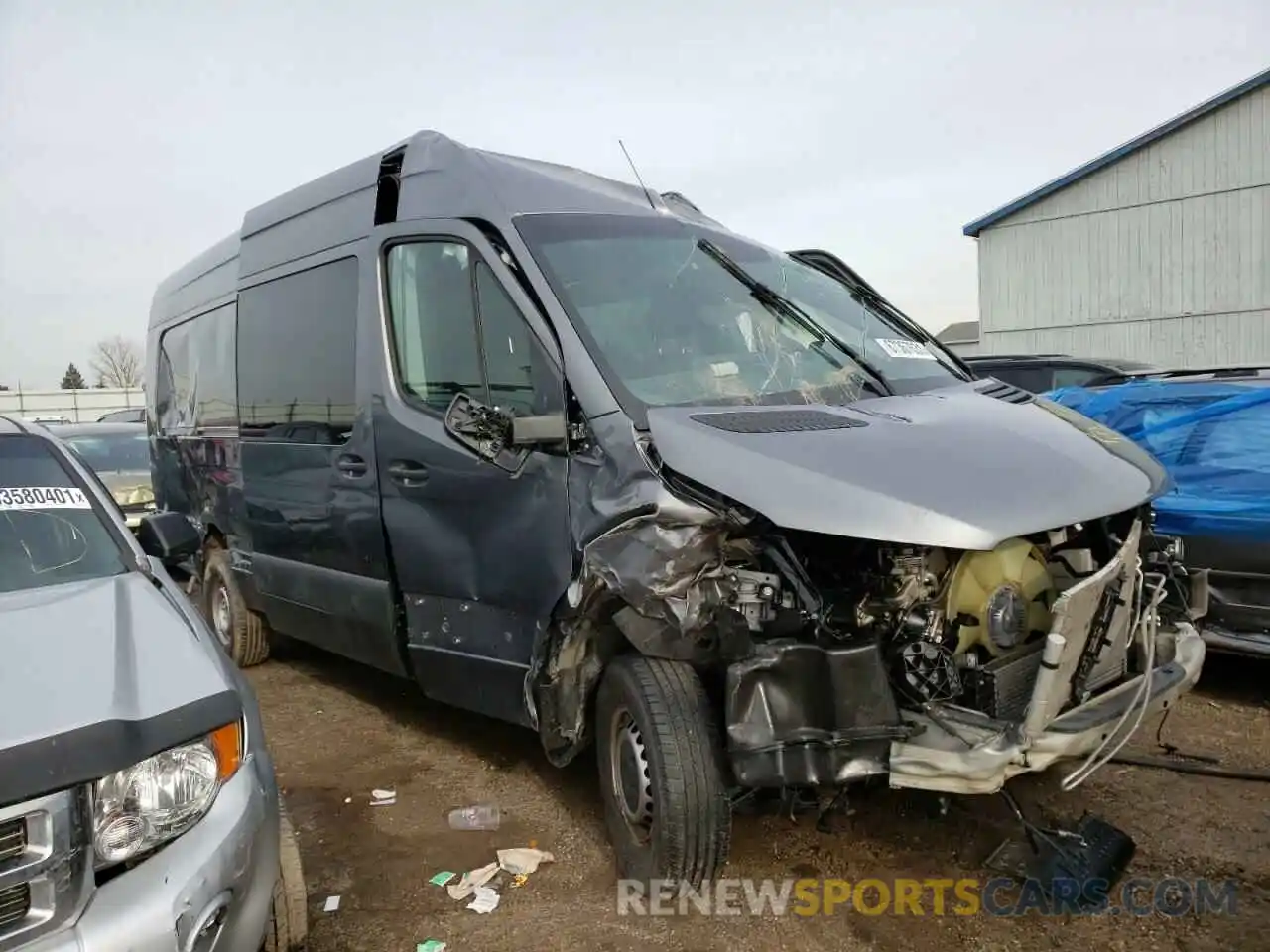 1 Photograph of a damaged car WD4FF1CD2KT010694 MERCEDES-BENZ SPRINTER 2019