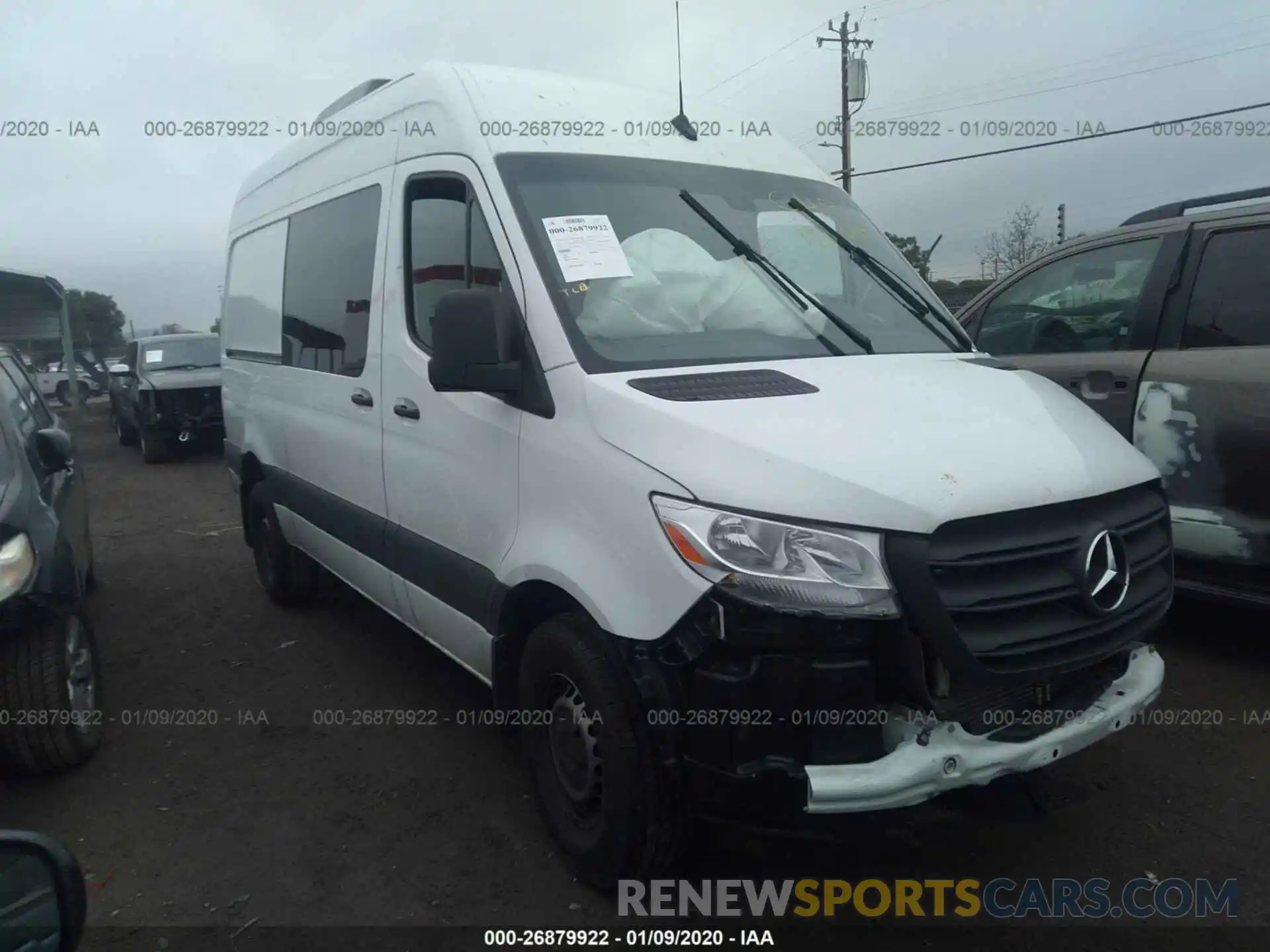 1 Фотография поврежденного автомобиля WD4PF0CD1KP042995 MERCEDES-BENZ SPRINTER 2019