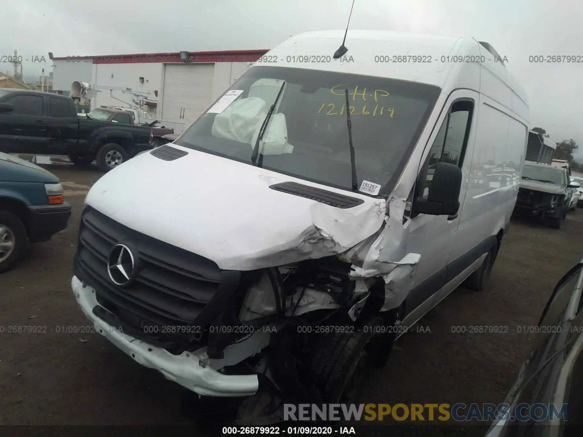 2 Фотография поврежденного автомобиля WD4PF0CD1KP042995 MERCEDES-BENZ SPRINTER 2019