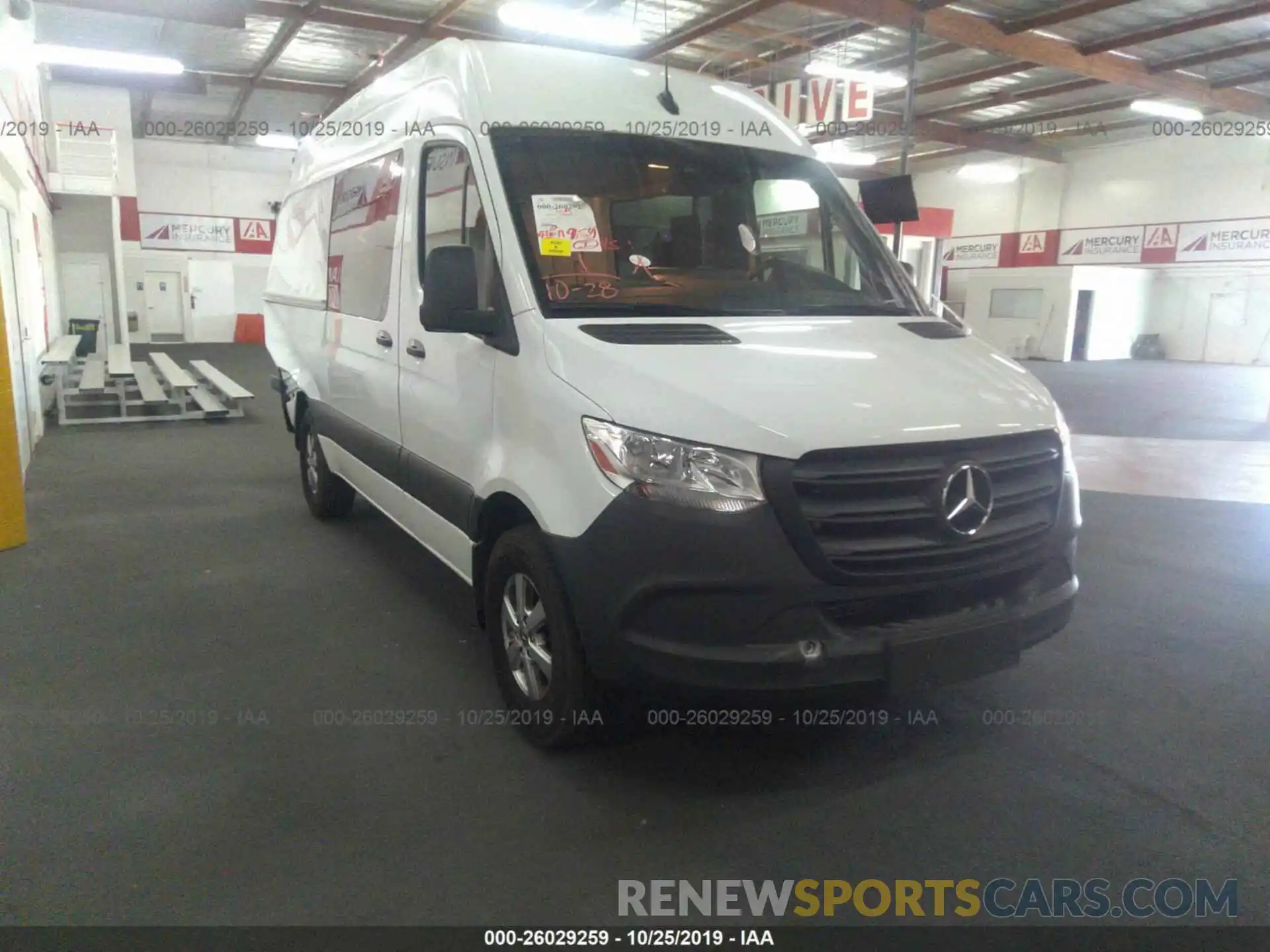 1 Photograph of a damaged car WD4PF0CD1KP051907 MERCEDES-BENZ SPRINTER 2019