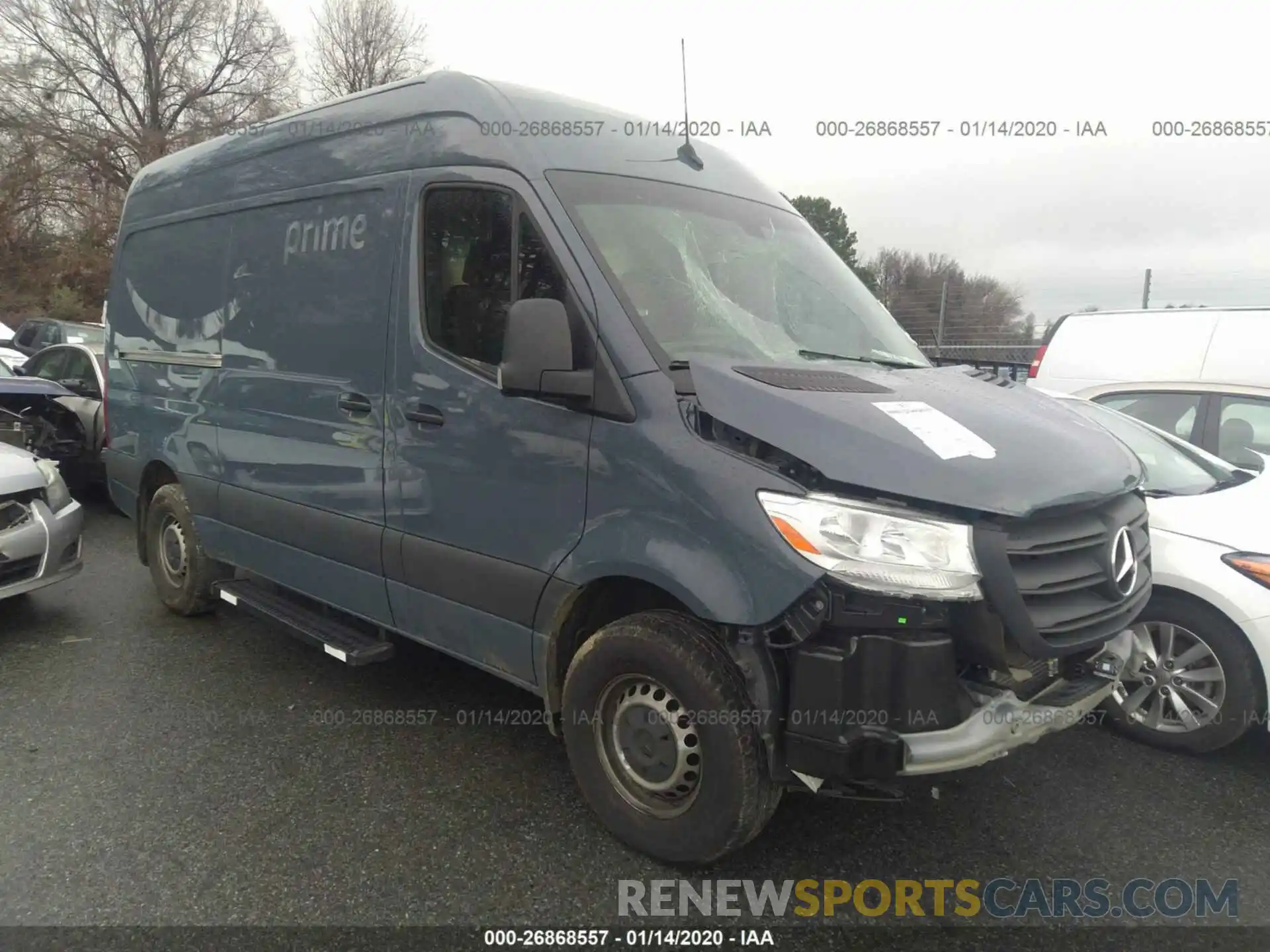 1 Photograph of a damaged car WD4PF0CD2KT004926 MERCEDES-BENZ SPRINTER 2019