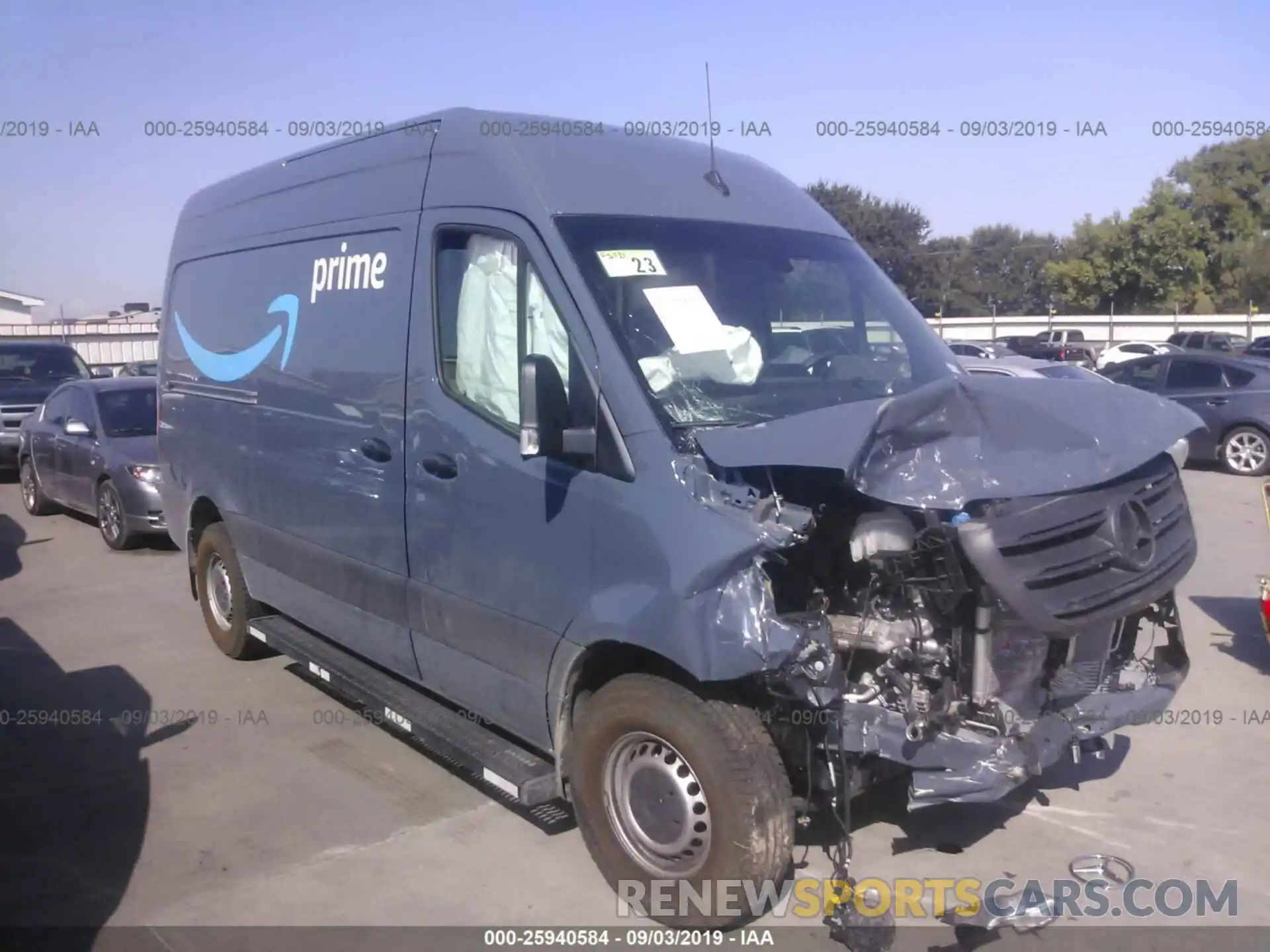 1 Photograph of a damaged car WD4PF0CD3KP059796 MERCEDES-BENZ SPRINTER 2019