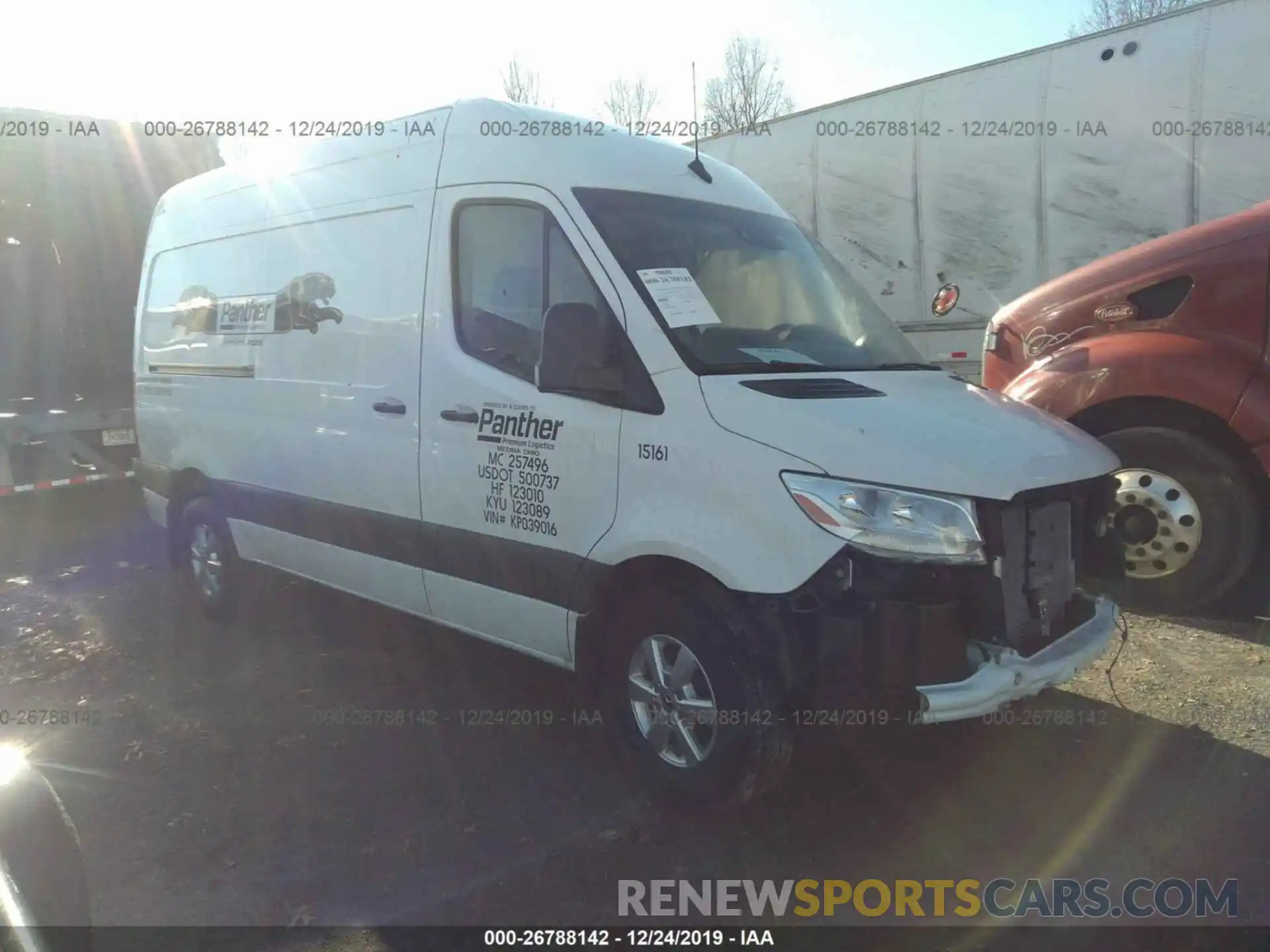 1 Photograph of a damaged car WD4PF0CD5KP039016 MERCEDES-BENZ SPRINTER 2019