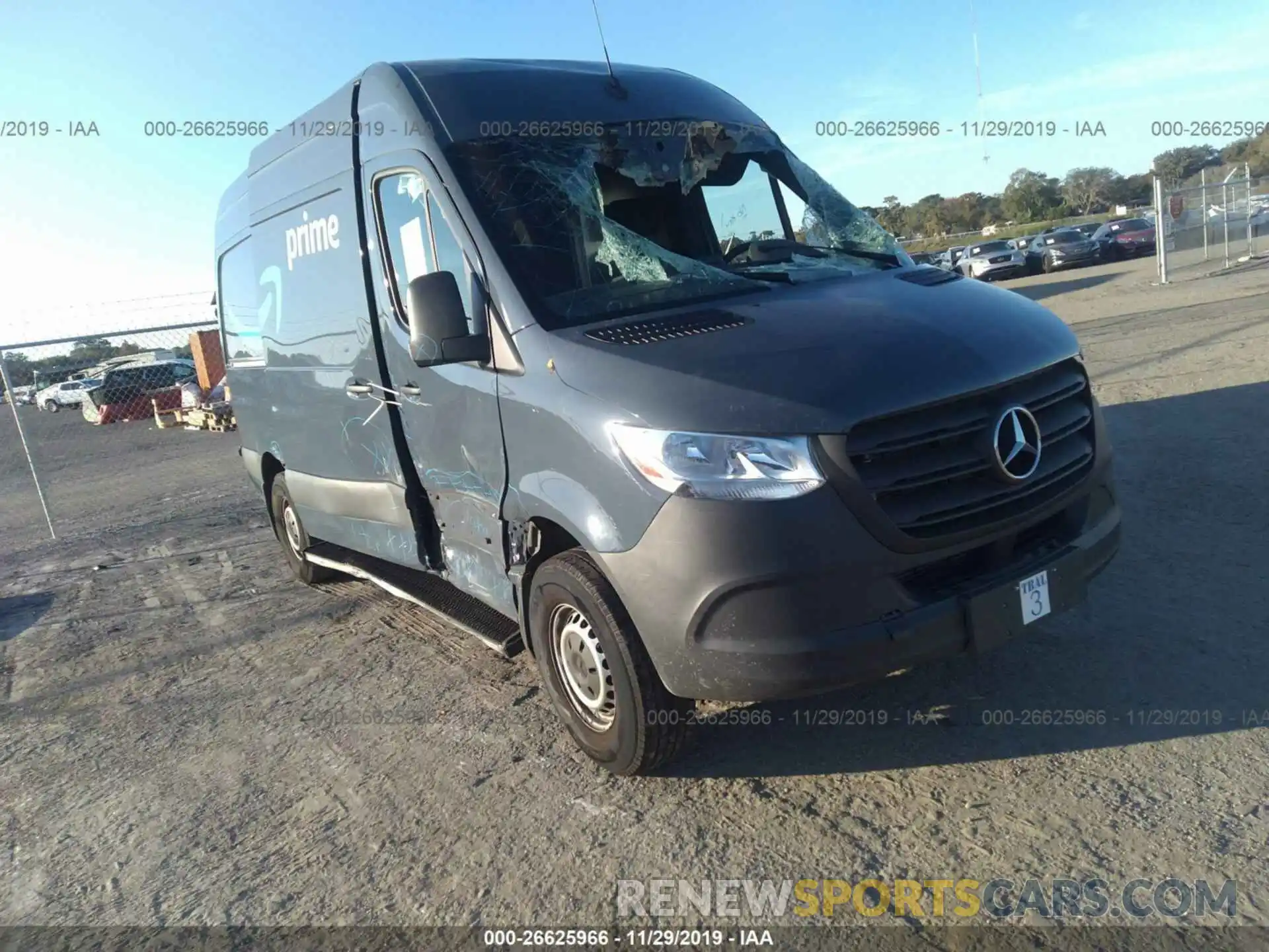 1 Photograph of a damaged car WD4PF0CD7KP048431 MERCEDES-BENZ SPRINTER 2019