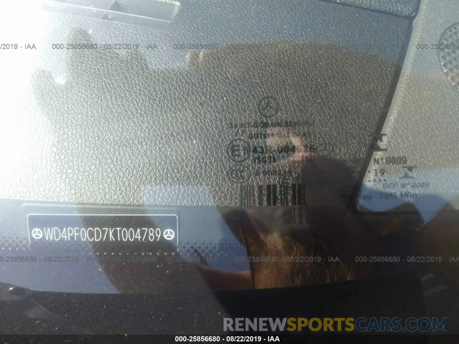 9 Photograph of a damaged car WD4PF0CD7KT004789 MERCEDES-BENZ SPRINTER 2019