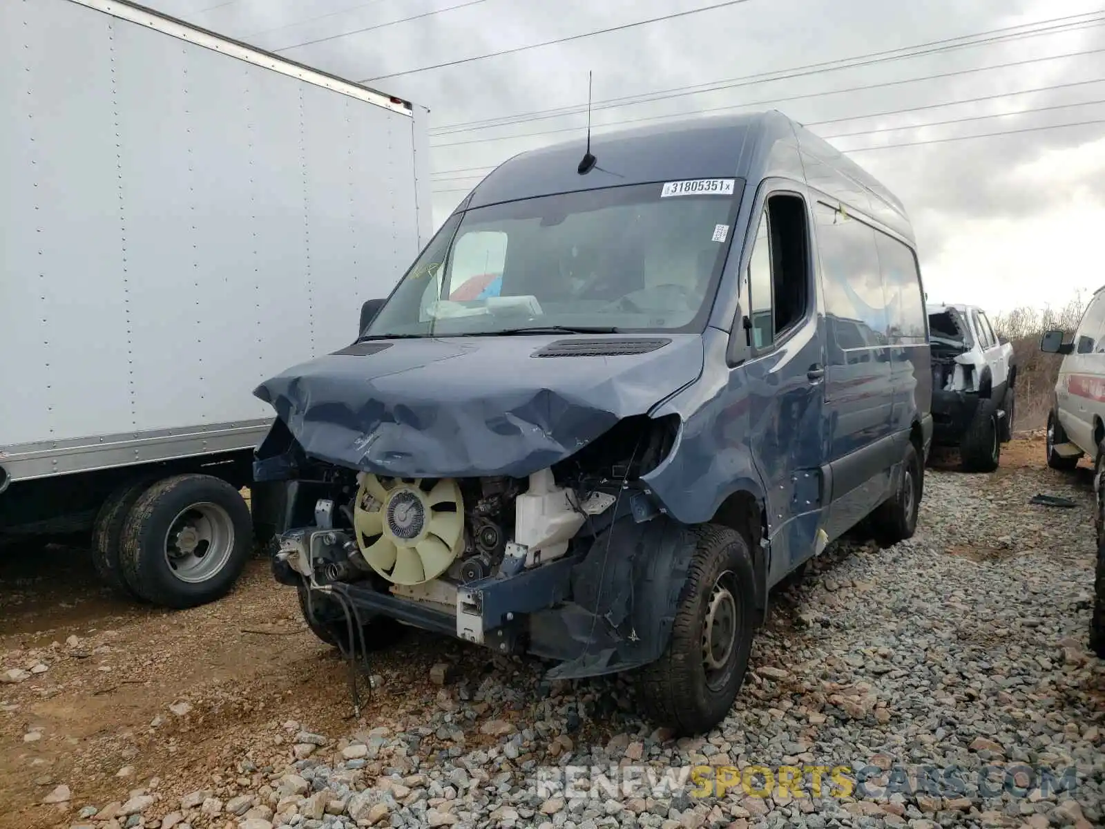 2 Фотография поврежденного автомобиля WD4PF0CD9KP047958 MERCEDES-BENZ SPRINTER 2019