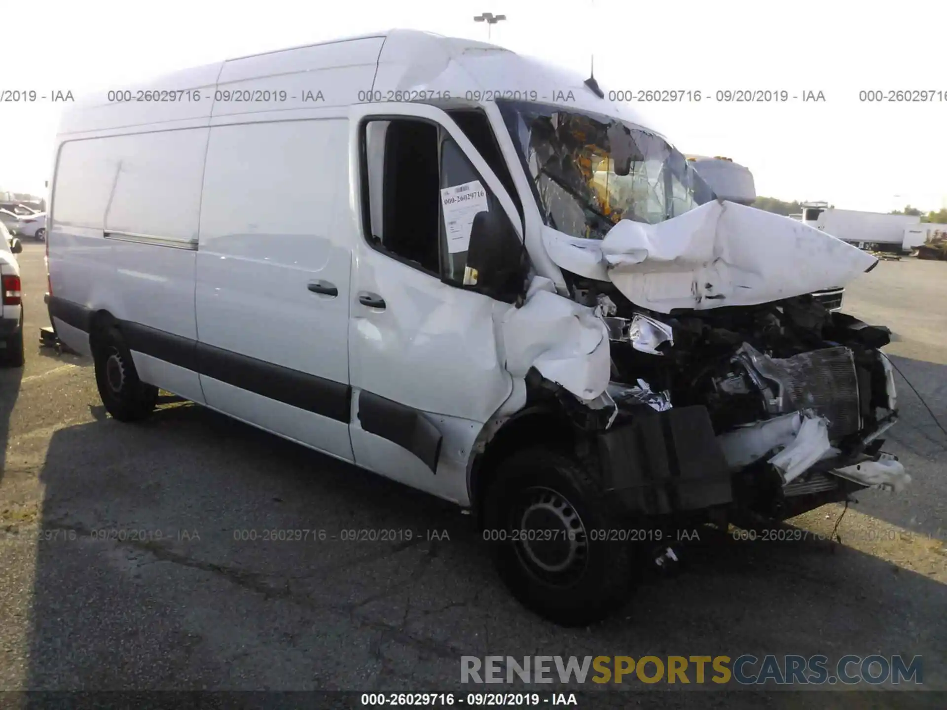 1 Photograph of a damaged car WD4PF1CD2KP021899 MERCEDES-BENZ SPRINTER 2019