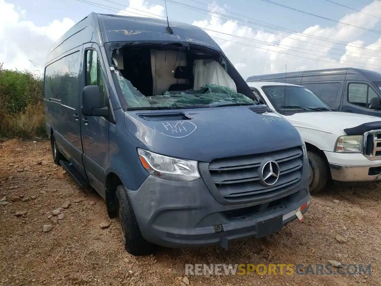 1 Photograph of a damaged car WD4PF1CD7KT007035 MERCEDES-BENZ SPRINTER 2019