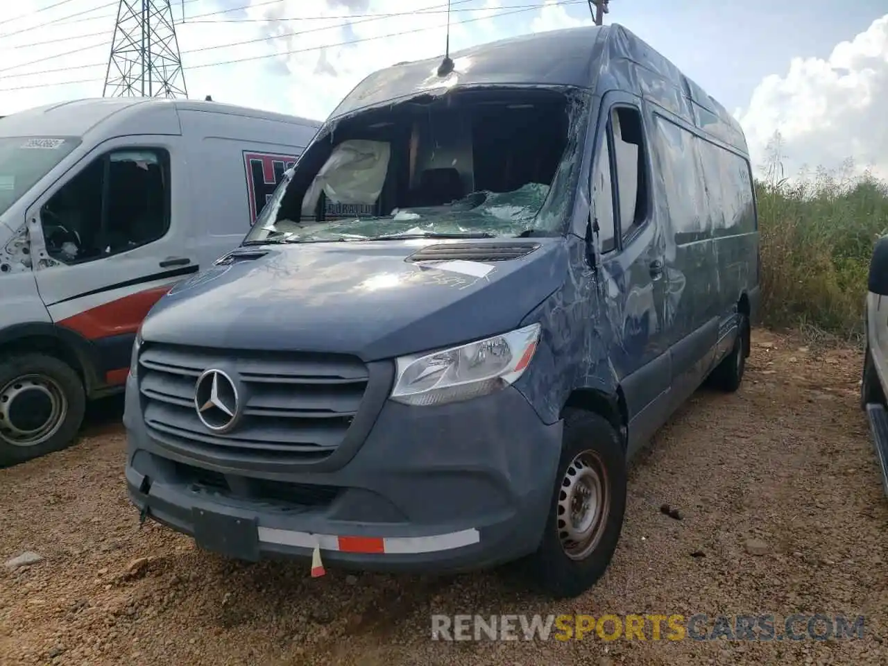 2 Фотография поврежденного автомобиля WD4PF1CD7KT007035 MERCEDES-BENZ SPRINTER 2019