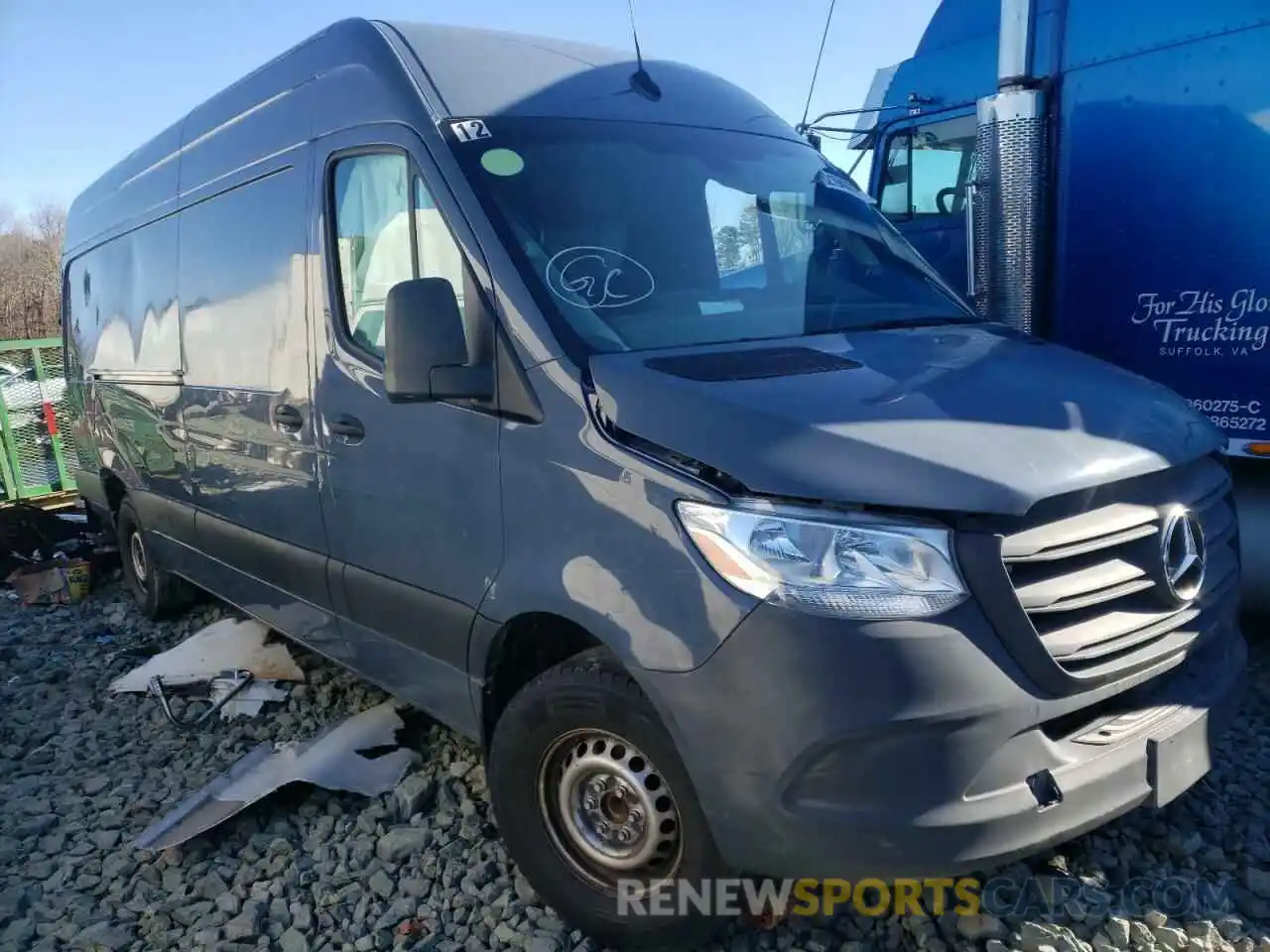 1 Photograph of a damaged car WD4PF1CD8KT012163 MERCEDES-BENZ SPRINTER 2019