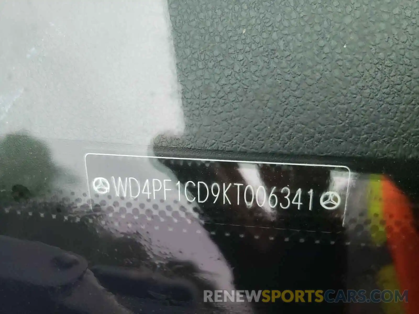 10 Photograph of a damaged car WD4PF1CD9KT006341 MERCEDES-BENZ SPRINTER 2019