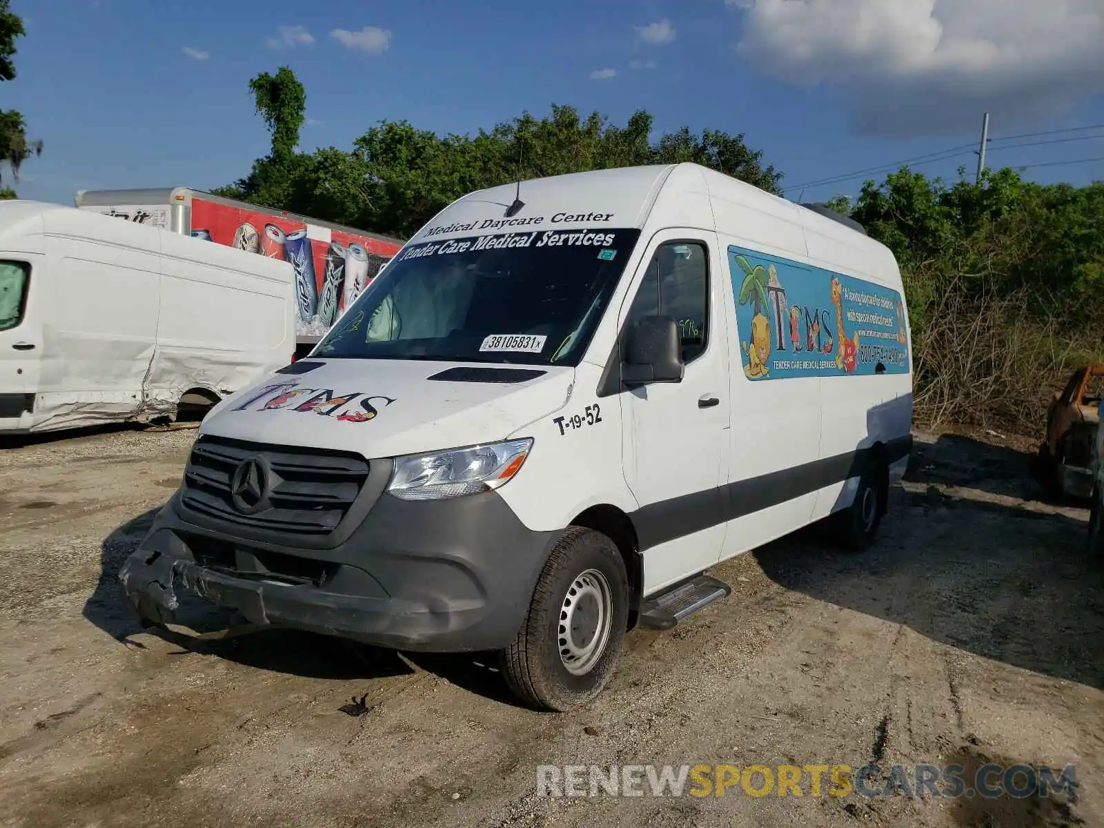 2 Фотография поврежденного автомобиля WDZPF1CD4KT000909 MERCEDES-BENZ SPRINTER 2019