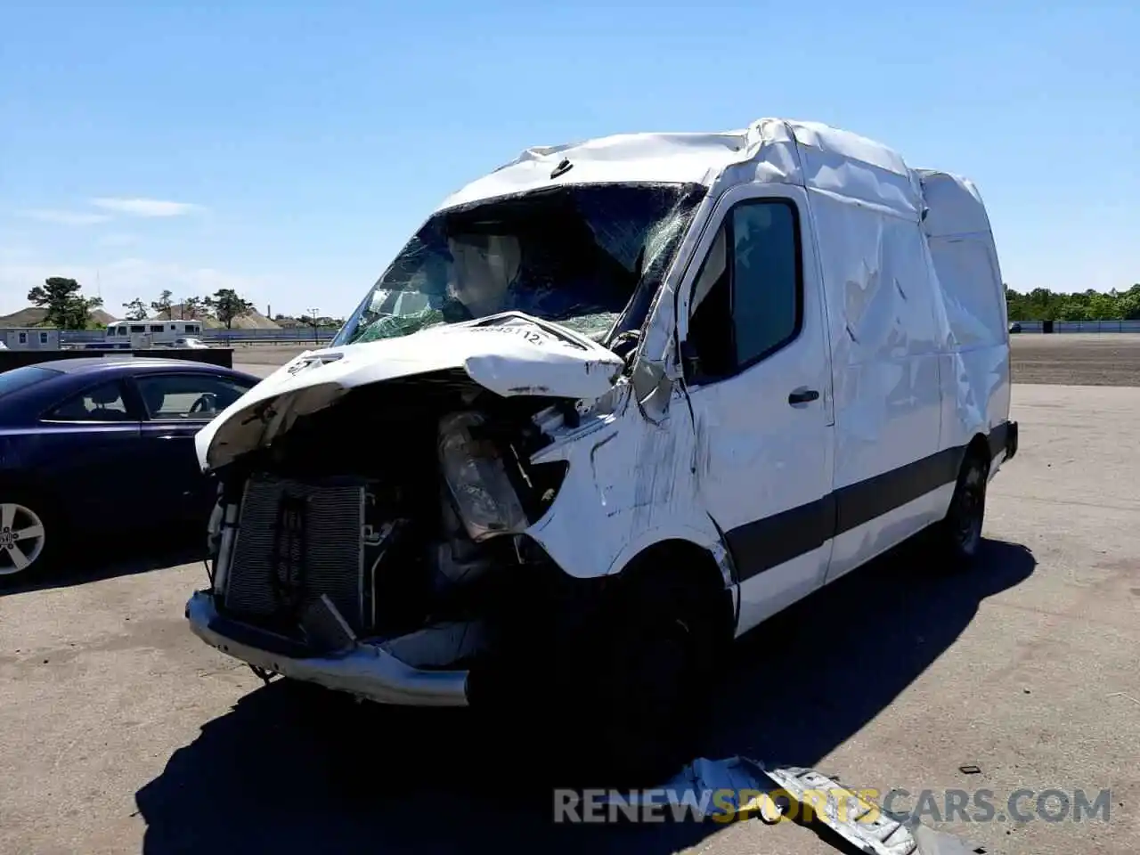 2 Photograph of a damaged car W1W4EBHY3LT029427 MERCEDES-BENZ SPRINTER 2020