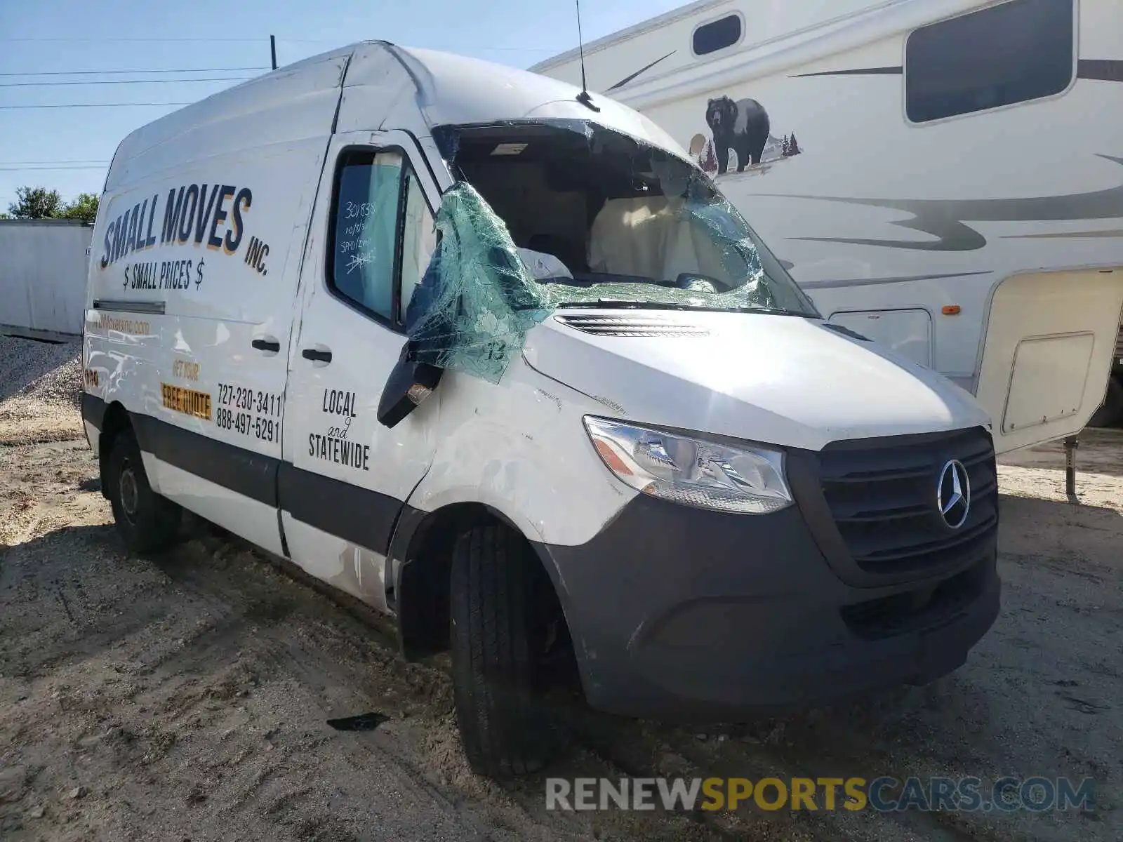 1 Photograph of a damaged car W1W4EBHY3LT039942 MERCEDES-BENZ SPRINTER 2020