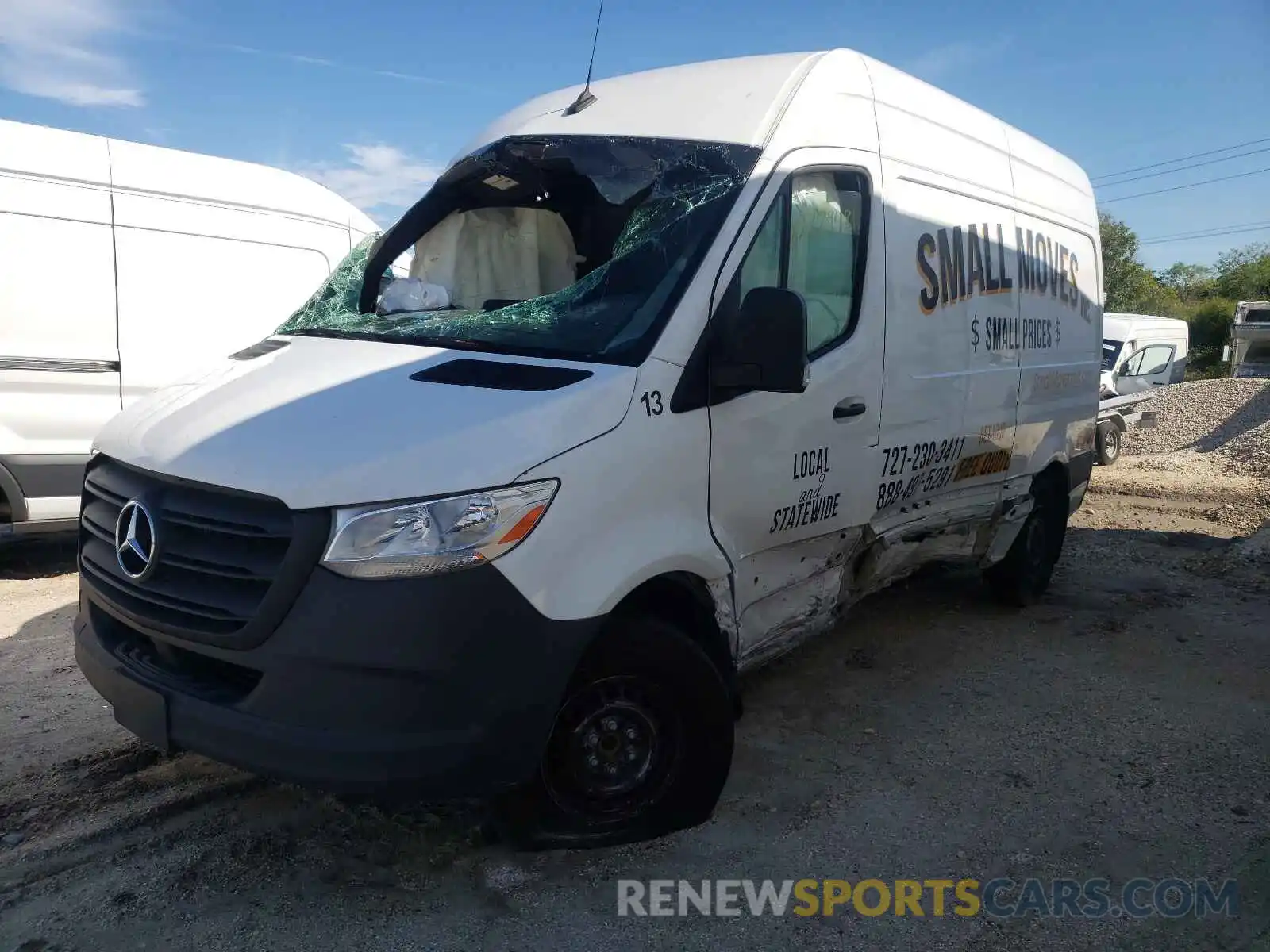 2 Photograph of a damaged car W1W4EBHY3LT039942 MERCEDES-BENZ SPRINTER 2020