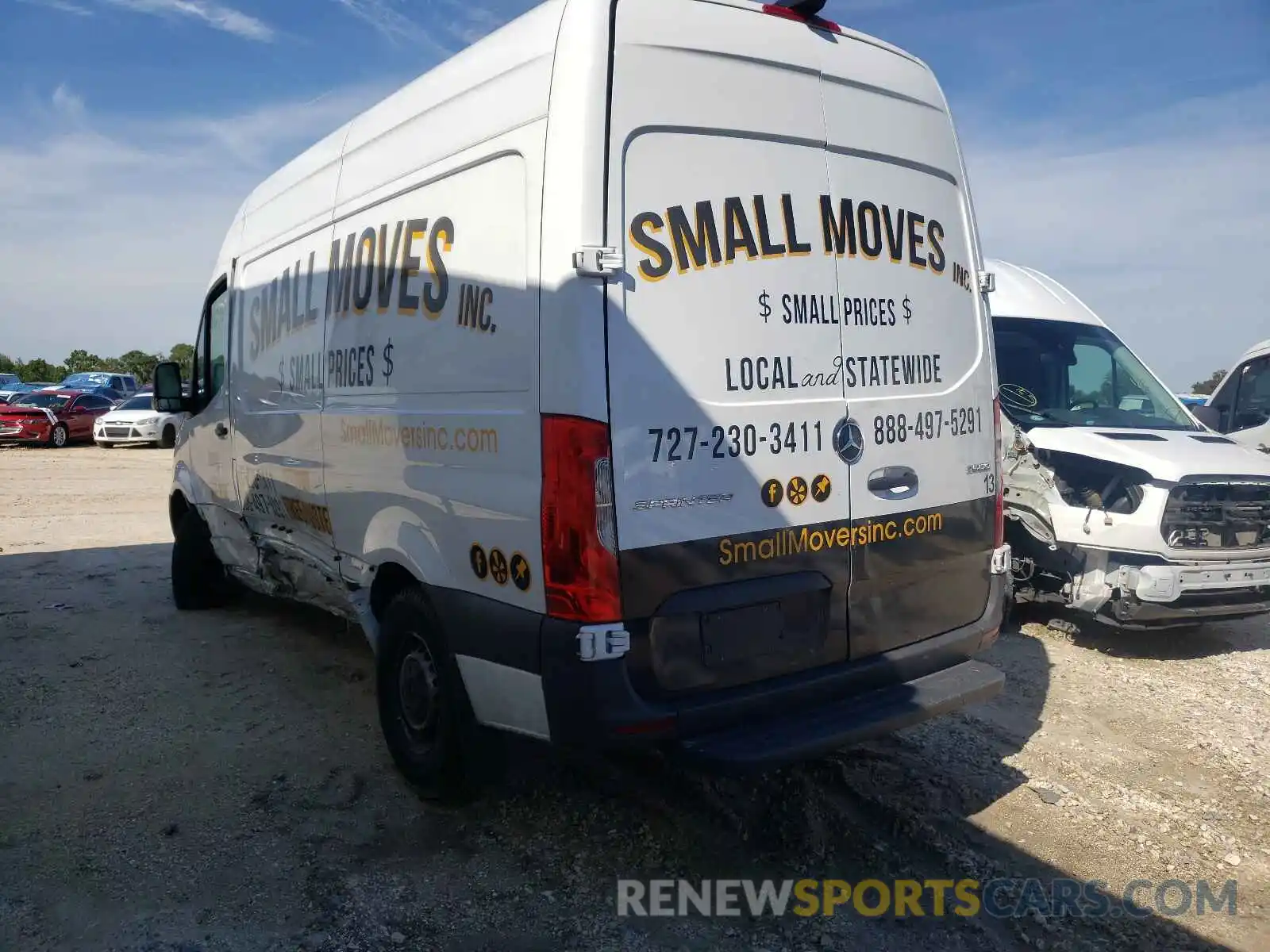 3 Photograph of a damaged car W1W4EBHY3LT039942 MERCEDES-BENZ SPRINTER 2020