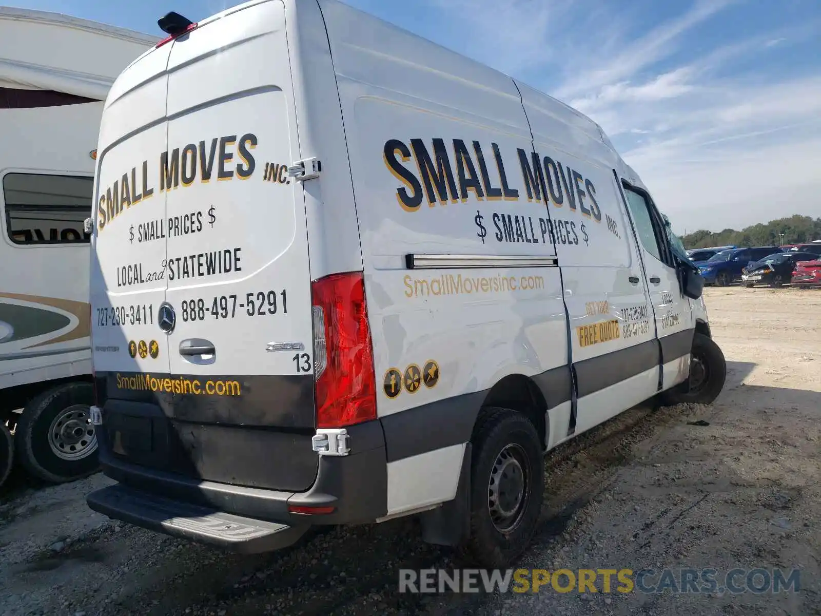 4 Photograph of a damaged car W1W4EBHY3LT039942 MERCEDES-BENZ SPRINTER 2020