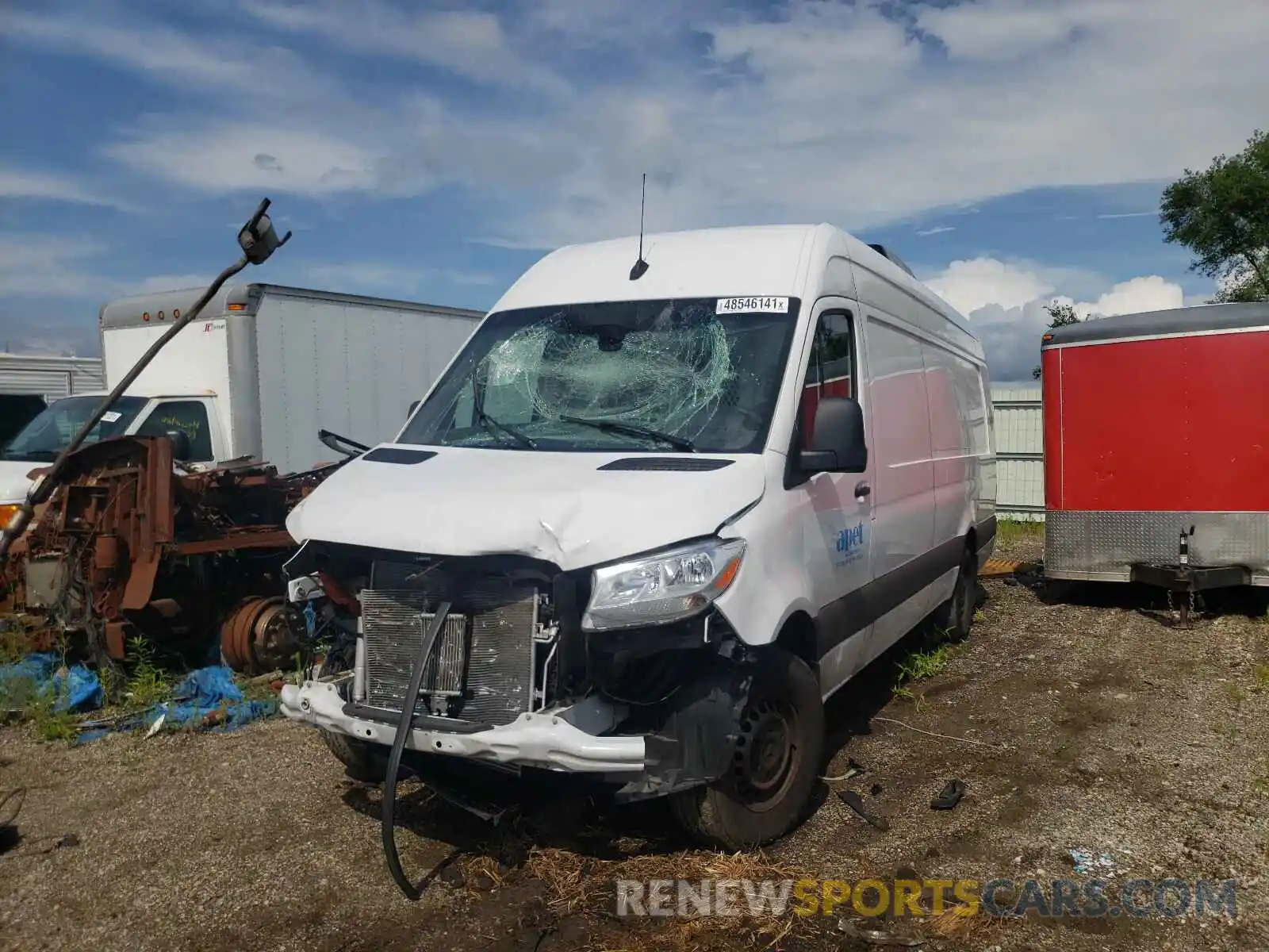 2 Photograph of a damaged car W1W4EDHY0LP307172 MERCEDES-BENZ SPRINTER 2020