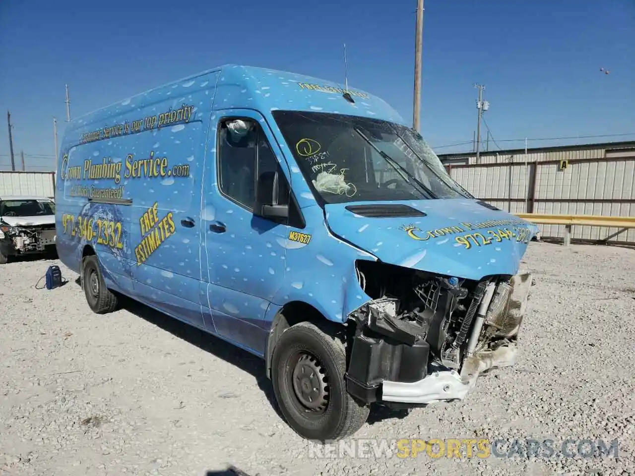 1 Photograph of a damaged car W1W4EDHY3LP208359 MERCEDES-BENZ SPRINTER 2020