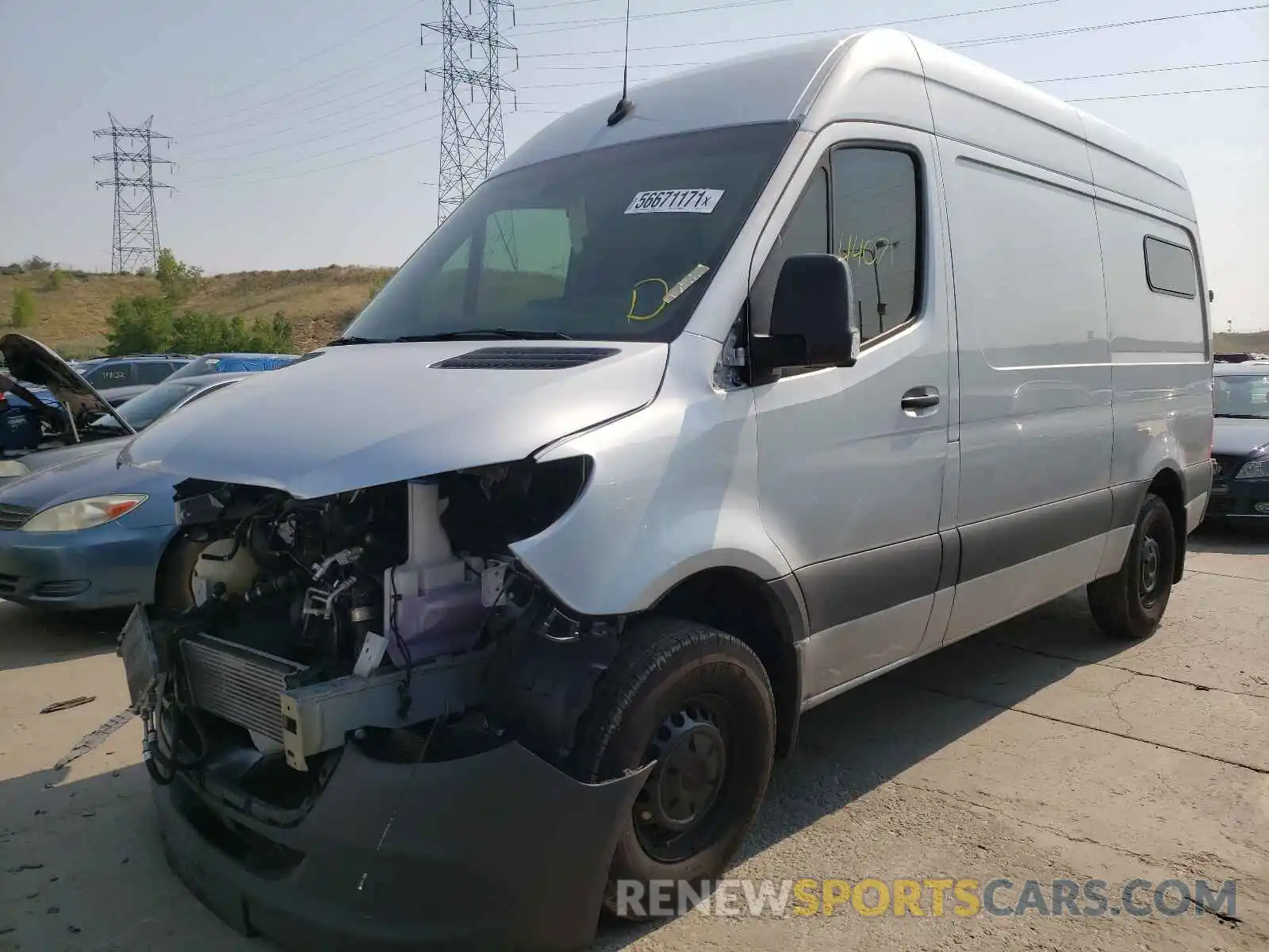 2 Photograph of a damaged car W1W70BGY1LT027124 MERCEDES-BENZ SPRINTER 2020