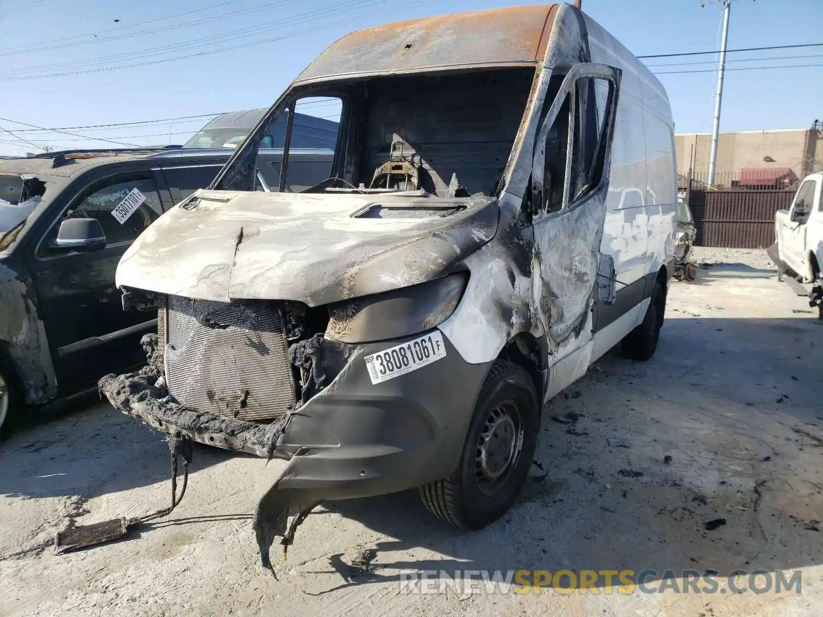 2 Photograph of a damaged car W1Y4EBHY4LP246971 MERCEDES-BENZ SPRINTER 2020