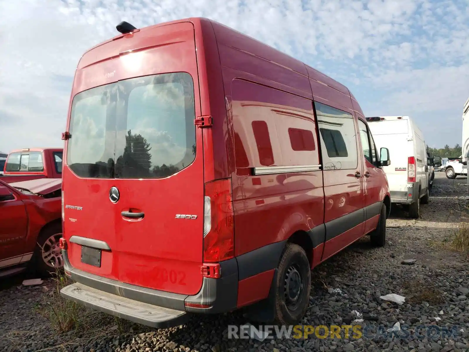 4 Фотография поврежденного автомобиля W1Y4EBHY5LT028741 MERCEDES-BENZ SPRINTER 2020