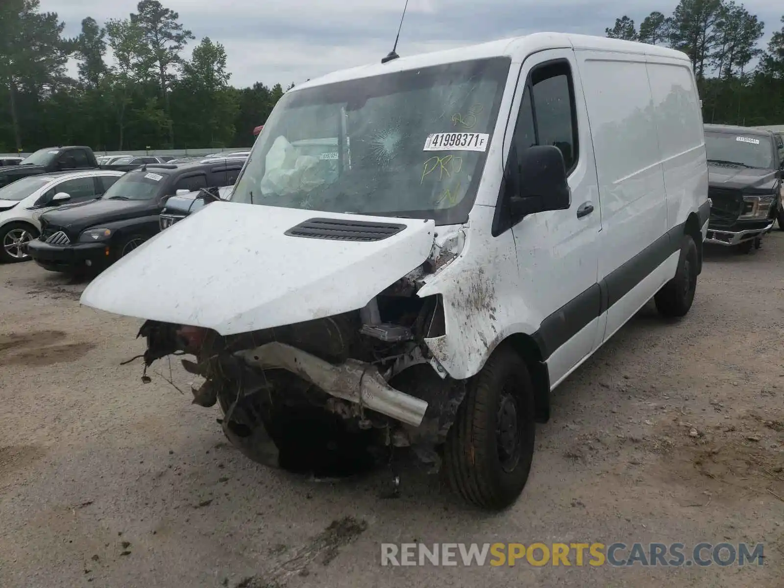 2 Photograph of a damaged car W1Y4EBHY7LT029387 MERCEDES-BENZ SPRINTER 2020