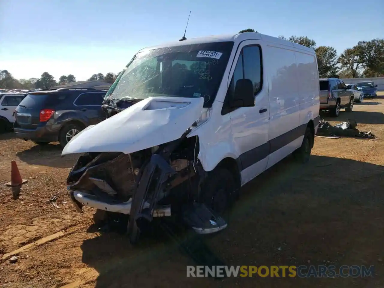 2 Photograph of a damaged car W1Y4EBHY9LT036681 MERCEDES-BENZ SPRINTER 2020