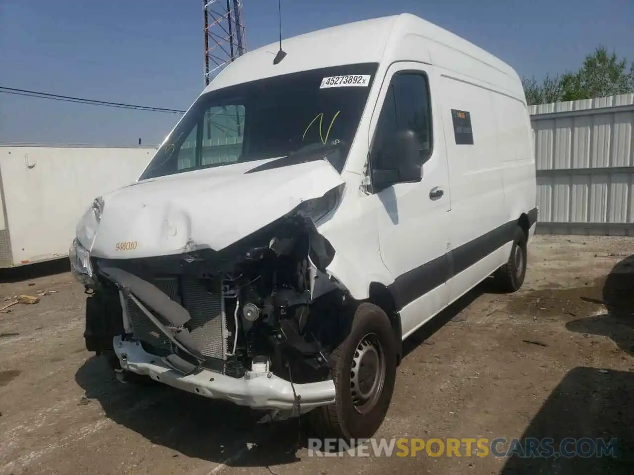 2 Photograph of a damaged car W1Y4EBHYXLT028976 MERCEDES-BENZ SPRINTER 2020