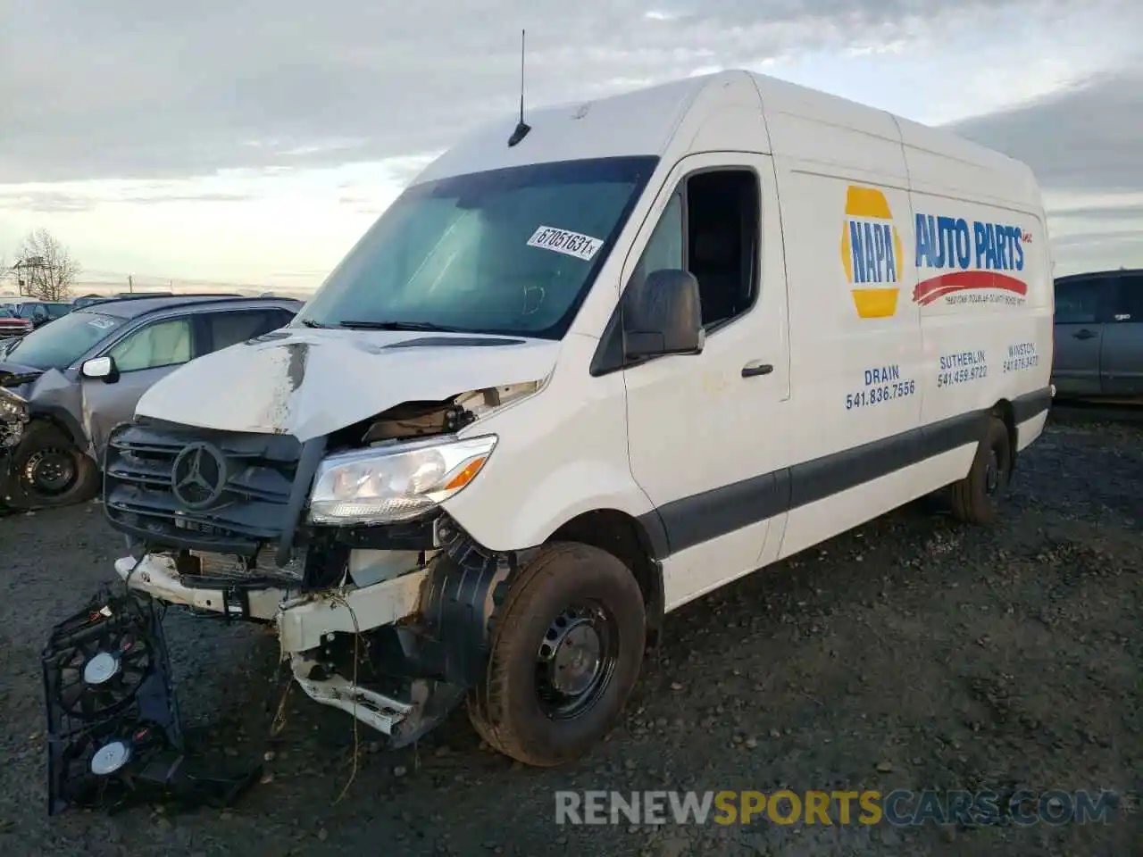 2 Photograph of a damaged car W1W4DCHY9MT048848 MERCEDES-BENZ SPRINTER 2021