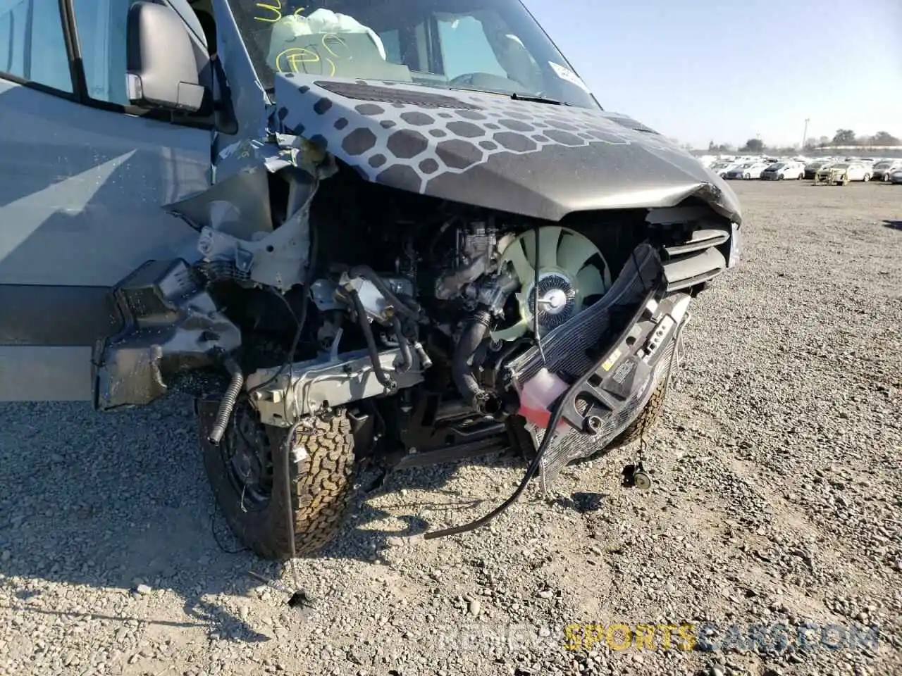 9 Photograph of a damaged car W1W4EBVY3MT061591 MERCEDES-BENZ SPRINTER 2021