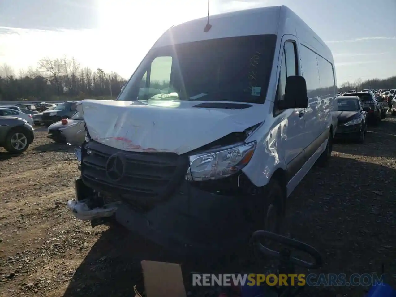 2 Photograph of a damaged car W1W4EDHY7MT055901 MERCEDES-BENZ SPRINTER 2021