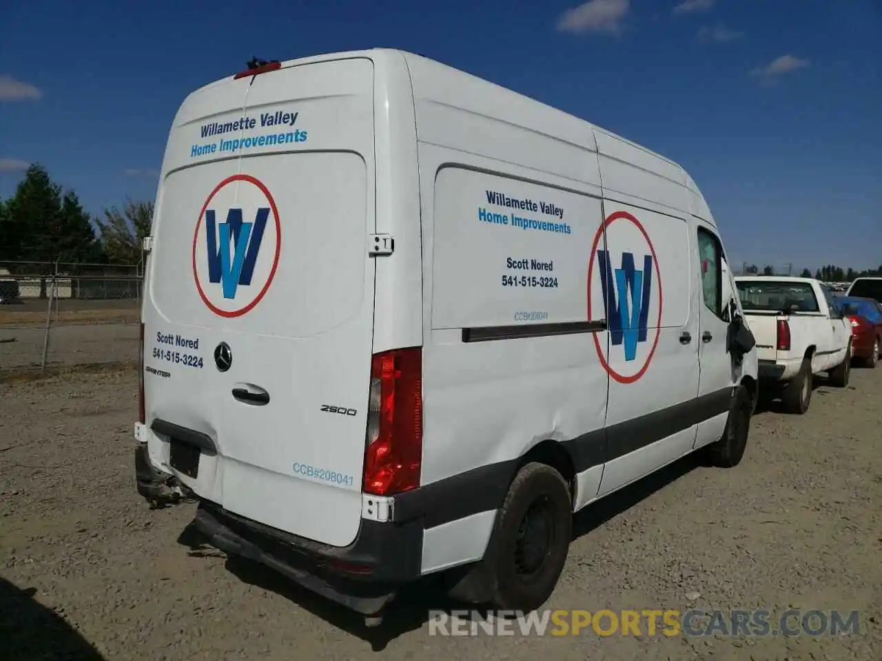 4 Фотография поврежденного автомобиля W1Y40BHY0MT044474 MERCEDES-BENZ SPRINTER 2021