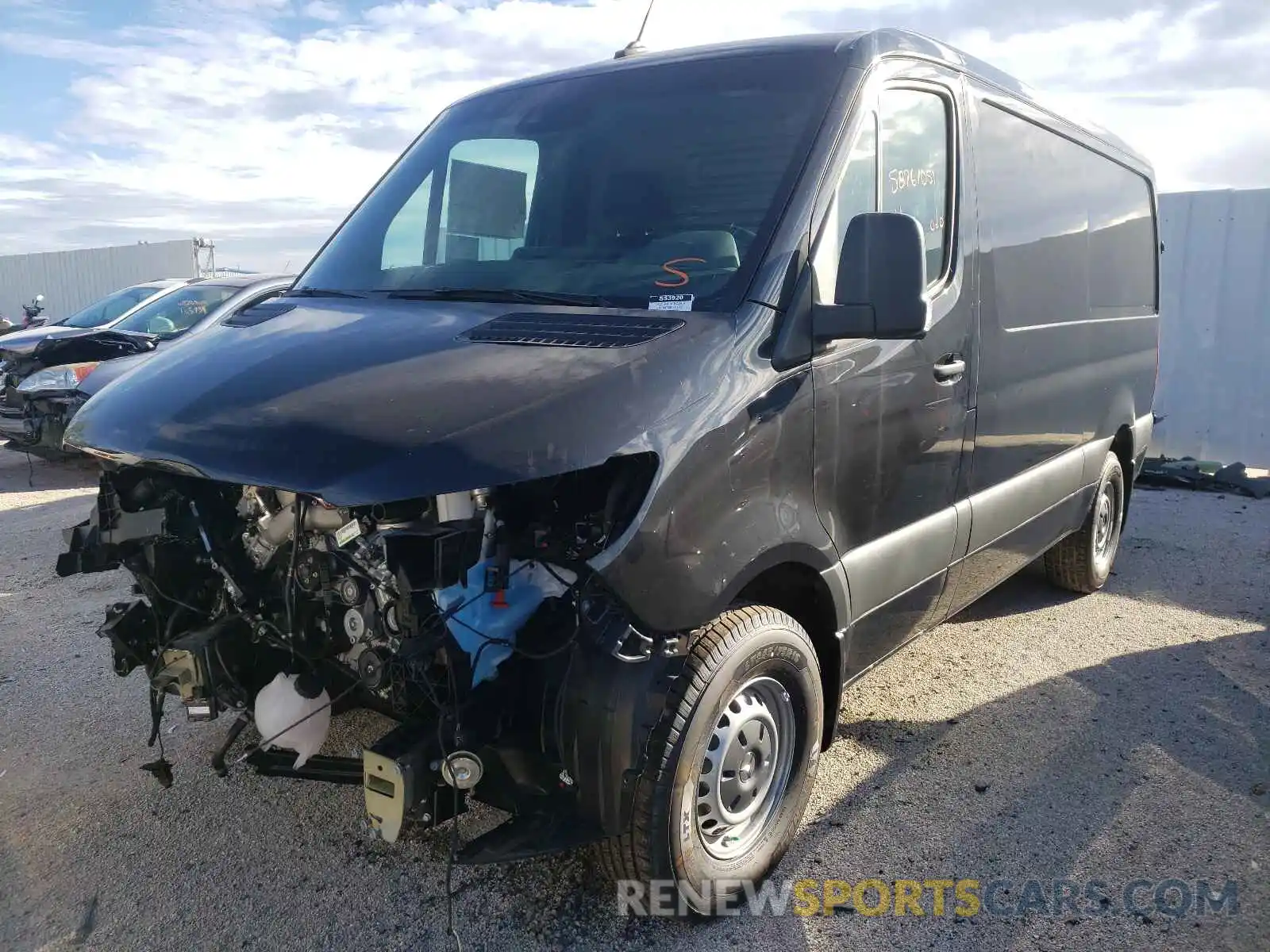 2 Photograph of a damaged car W1Y4EBHY7MT053920 MERCEDES-BENZ SPRINTER 2021