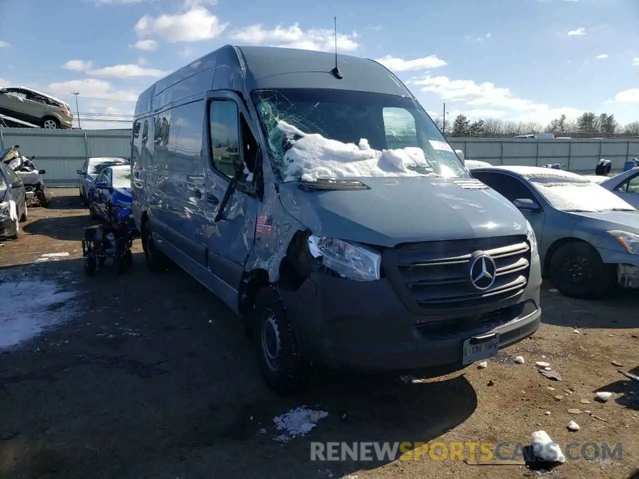 1 Photograph of a damaged car W1Y4ECHY2MT077113 MERCEDES-BENZ SPRINTER 2021