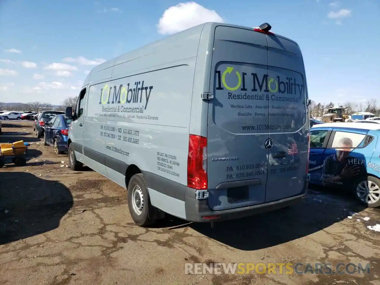 3 Фотография поврежденного автомобиля W1Y4ECHY2MT077113 MERCEDES-BENZ SPRINTER 2021