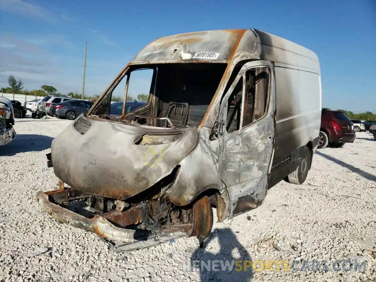 2 Photograph of a damaged car W1Y70BGY5MT053637 MERCEDES-BENZ SPRINTER 2021