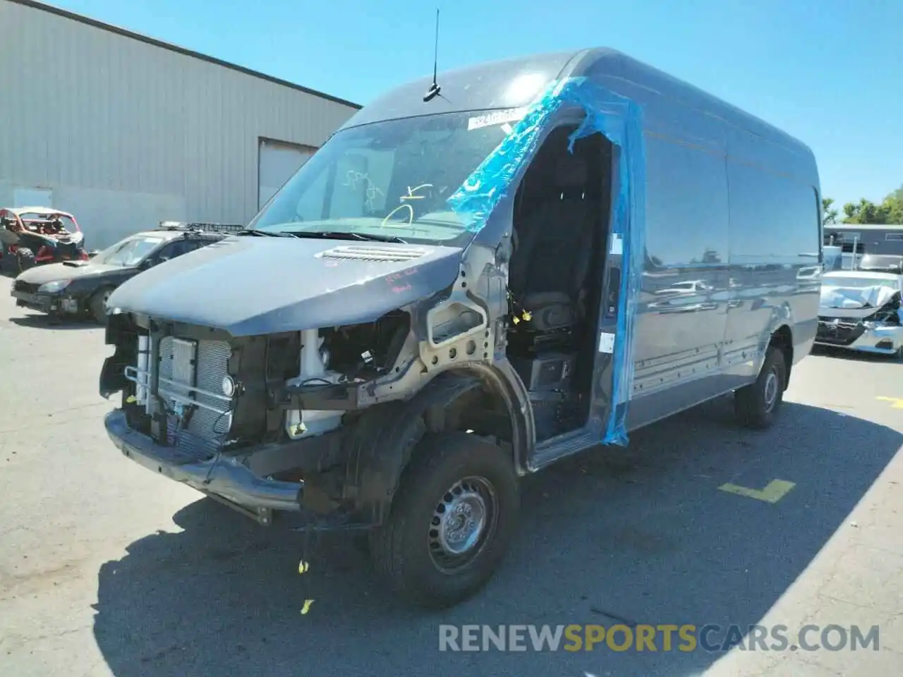 2 Photograph of a damaged car W1Y4ECVY4NT085378 MERCEDES-BENZ SPRINTER 2022