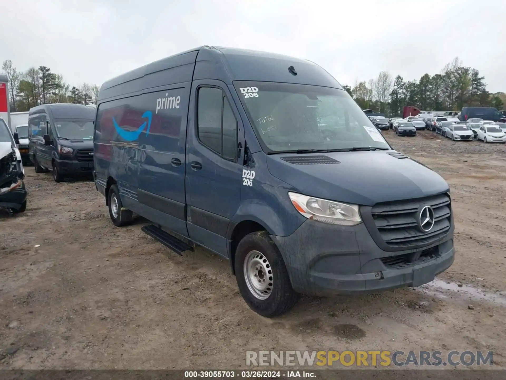 1 Photograph of a damaged car WD4PF1CD8KT013104 MERCEDES-BENZ SPRINTER 2500 2019