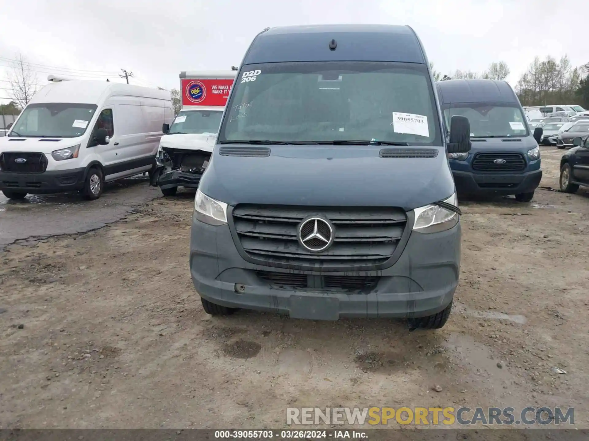 11 Фотография поврежденного автомобиля WD4PF1CD8KT013104 MERCEDES-BENZ SPRINTER 2500 2019