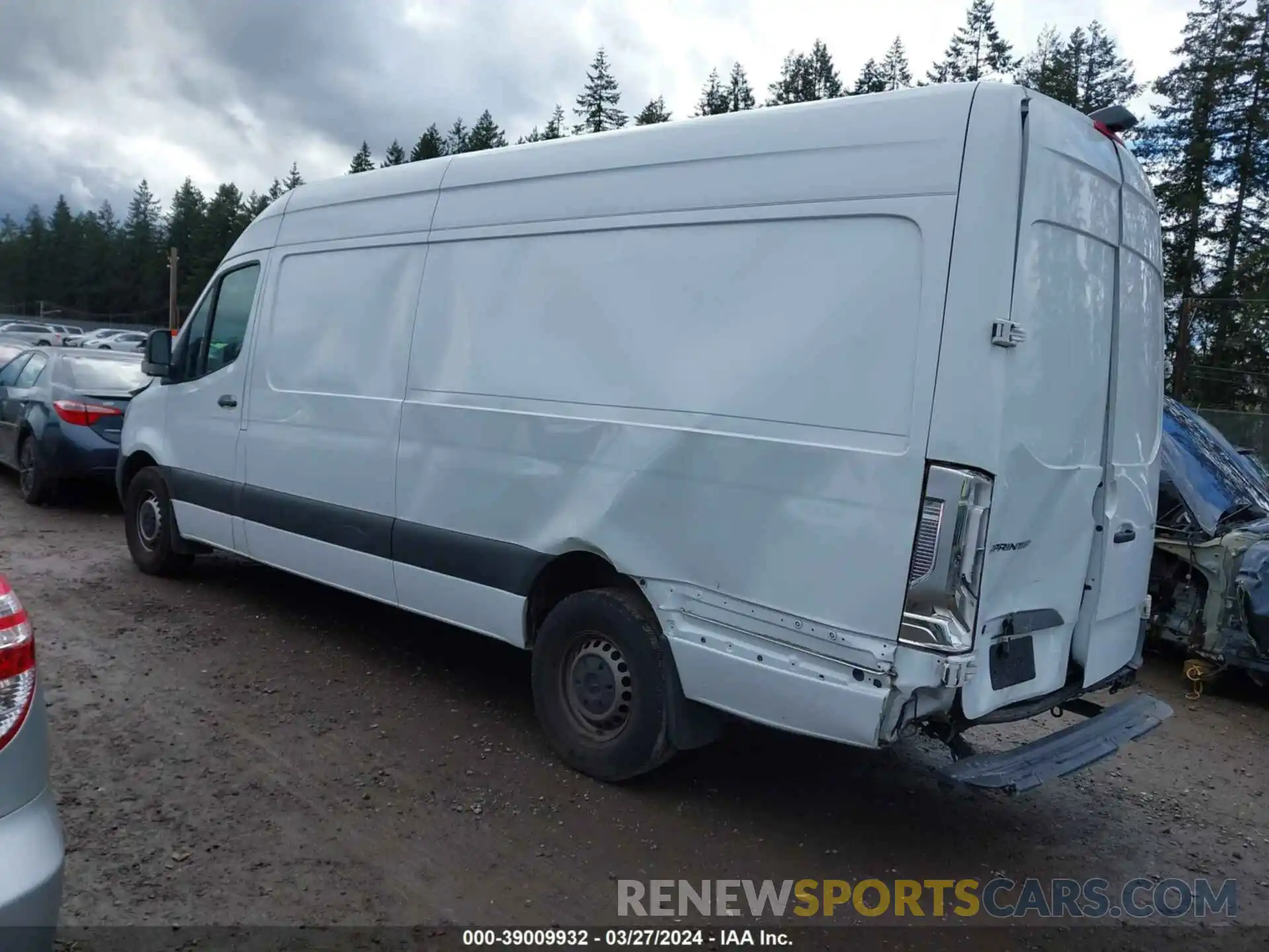 3 Photograph of a damaged car W1Y4ECHY3MT075712 MERCEDES-BENZ SPRINTER 2500 2021