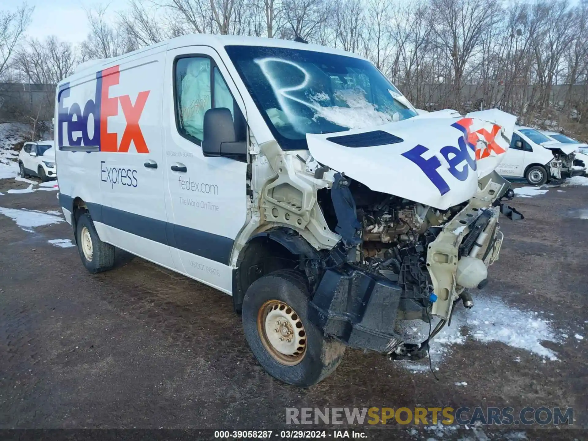 1 Photograph of a damaged car W1Y4EBVY2NT088239 MERCEDES-BENZ SPRINTER 2500 2022