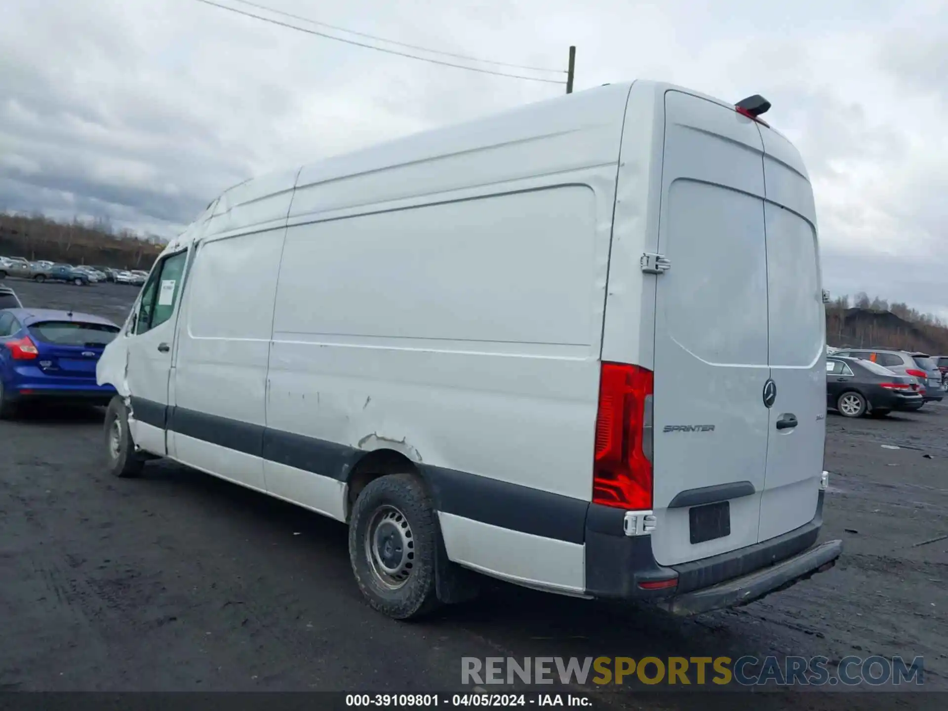 3 Фотография поврежденного автомобиля W1Y4ECHY5NT091430 MERCEDES-BENZ SPRINTER 2500 2022