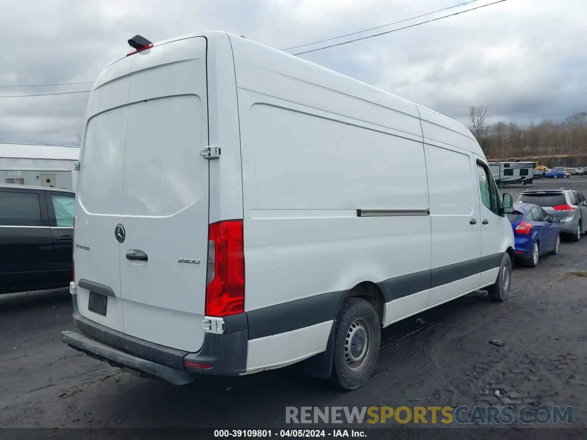 4 Фотография поврежденного автомобиля W1Y4ECHY5NT091430 MERCEDES-BENZ SPRINTER 2500 2022