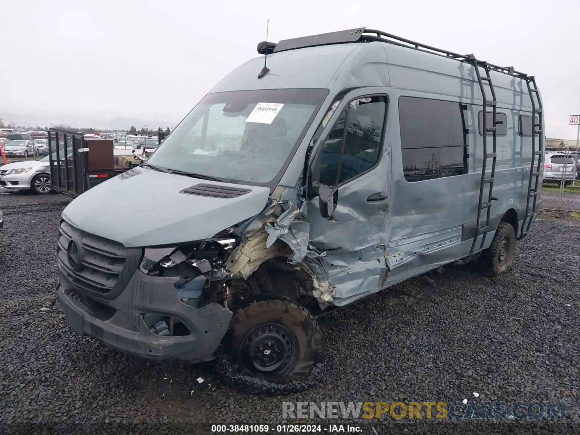 2 Photograph of a damaged car W1Y4NCVY4PT133495 MERCEDES-BENZ SPRINTER 2500 2023