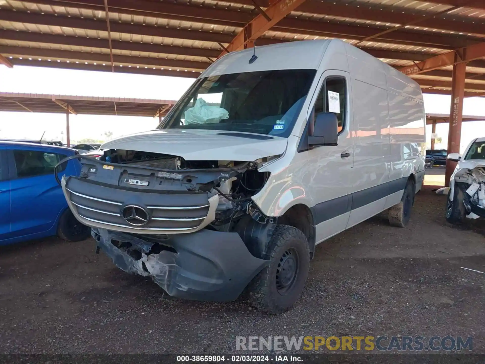 2 Photograph of a damaged car W1Y4NCVY5PT122358 MERCEDES-BENZ SPRINTER 2500 2023