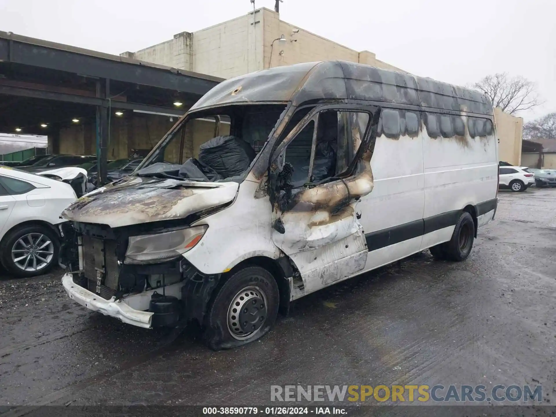 2 Фотография поврежденного автомобиля WD3PF4CD9KP029214 MERCEDES-BENZ SPRINTER 3500XD 2019